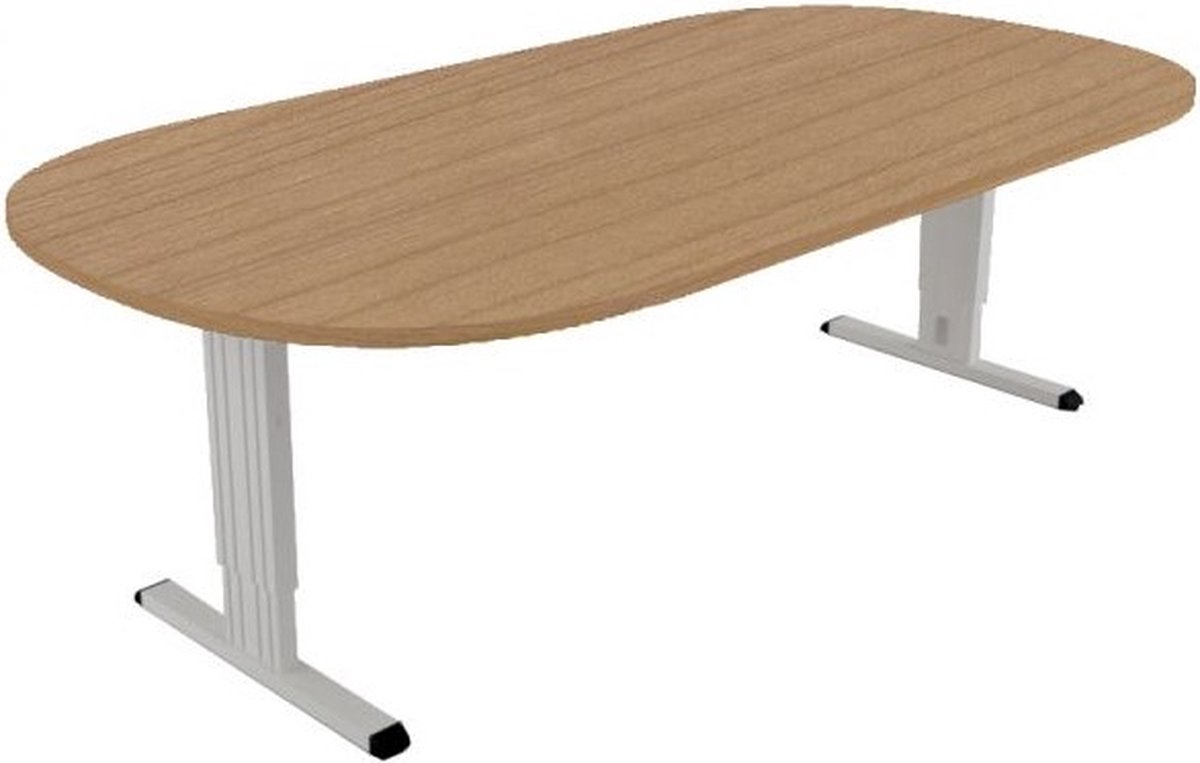 Offeco Bureau Bolton - Bureau - Bureautafel - Vergadertafel - Gaming bureau - Game bureau - Computertafel - Desk - Bureau Wit - Verstelbaar bureau - Gaming Desk - Bureau tafel - Bureau verstelbaar  Havanna -240x120cm-- blad- onderstel- x120
