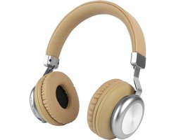 Fontastic 255038 On-Ear Bluetooth Koptelefoon - Bass+ - Line-in functie - Zandkleurig/Zilver