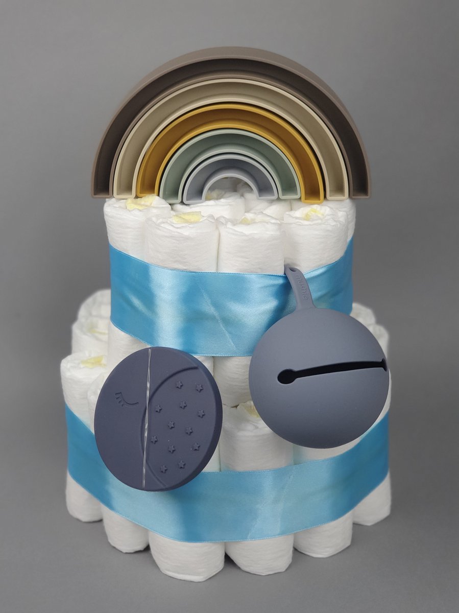 Kraamcadeau Jongen | Luiertaart Jongen | Luiertaart Blauw | Mushie Kraamcadeau Jongen | Luiertaart Jongen | Luiertaart Blauw | Mushie