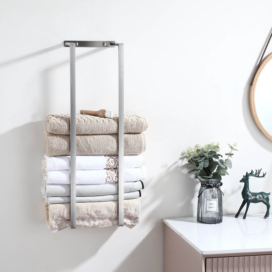 VDN Stainless Handdoekrek - Handdoekrek badkamer - RVS - Handdoekenrek - Handdoekhouder