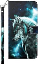 Motorola Moto G22 / E32 / E32s wolf book case wallet hoesje