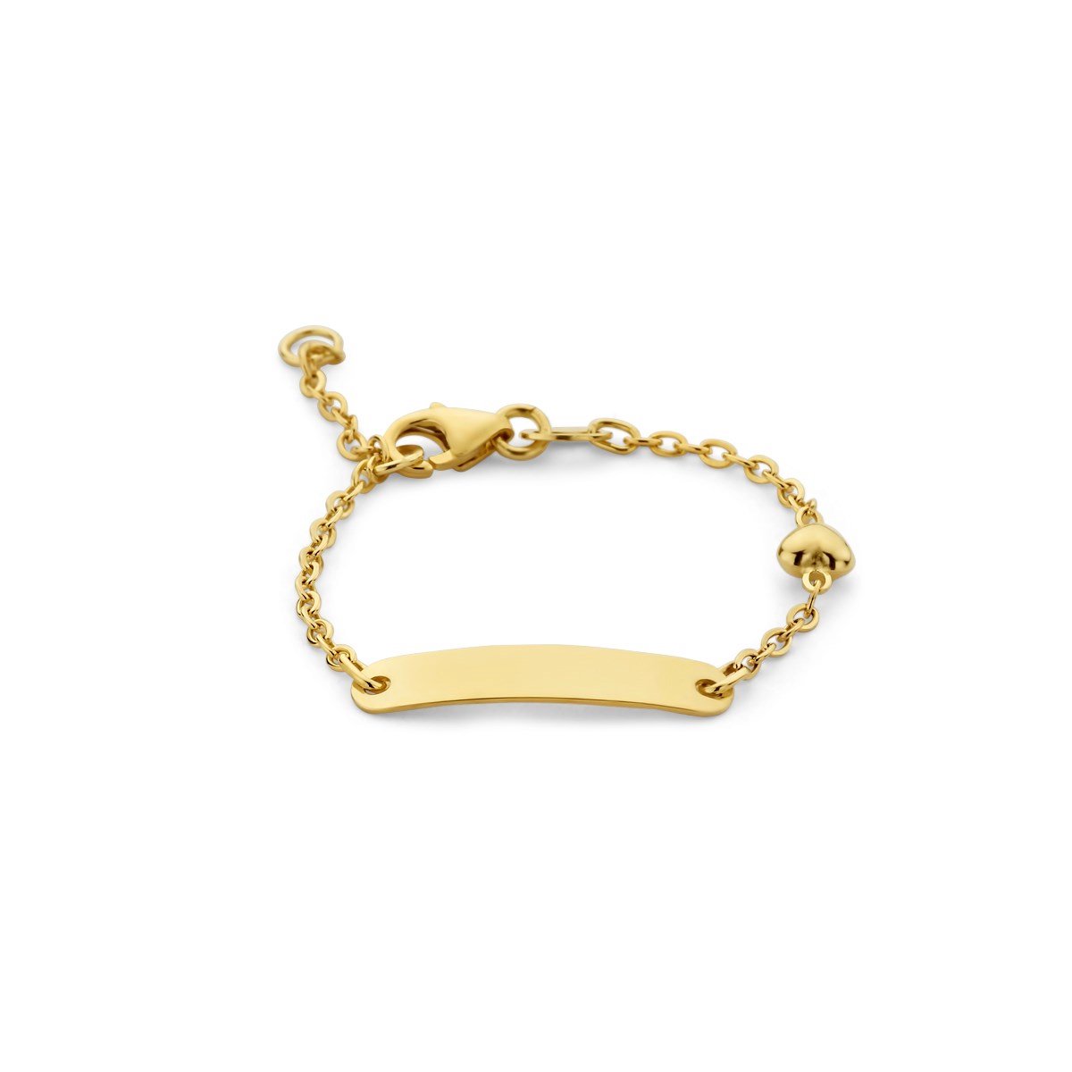 9 krt. 9k graveerarmband hartje 1 8000126 11 cm