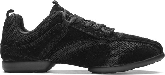 Danssneakers Splitzool Rumpf Nero - Balfolk Trainingsschoen - Zwarte Salsasneakers - Schoenmaat 42,5