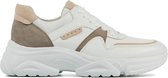 Gabor Sneakers Dames - Lage sneakers / Damesschoenen - Leer - 83.290.26     -  Wit combi - Maat 41