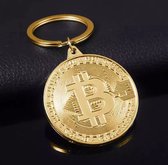 Bitcoin sleutelhanger - Bitcoin keychain - Bitcoin - Sleutelhanger - Cadeau - Goud - Sleutels