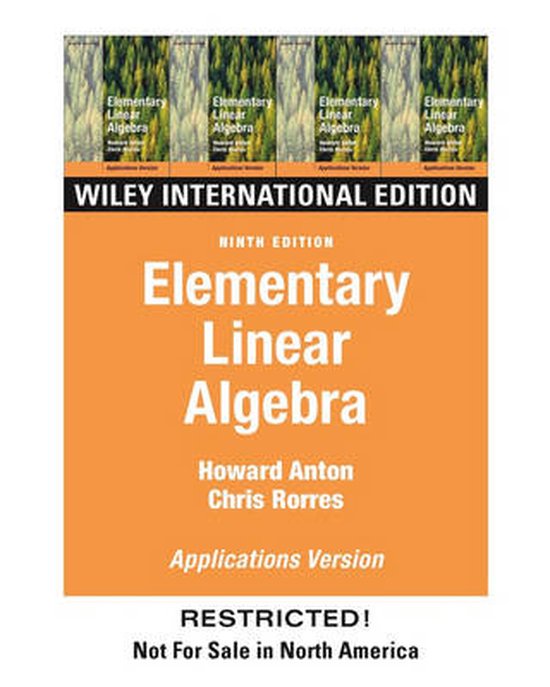 Elementary Linear Algebra - cover