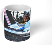 Mok - Kind op een step op een oprit - 350 ML - Beker - Uitdeelcadeautjes