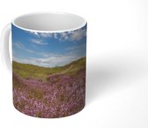 Mok - Bloeiende heide in de duinen van Texel - 350 ML - Beker - Uitdeelcadeautjes