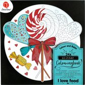 Glitter kleurboek “I Love Food“