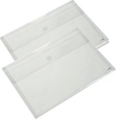 2 Plastic Enveloptassen - A5 - Transparant Wit - Gratis Verzonden