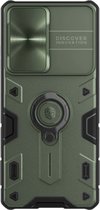Nillkin - Samsung Galaxy S22 Ultra - CamShield Armor Camera Slider Hoesje - Groen