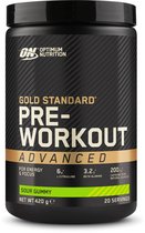 Optimum Nutrition Gold Standard Pre-Workout Advanced - Pré-entraînement - Sour Gummy - 420 grammes (20 doses)