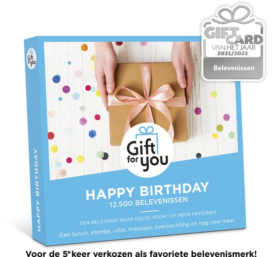 GiftForYou Cadeaubon Happy Birthday bol.com