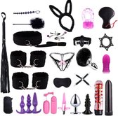 BDSM Sex Toys Voor hem & haar - 27 delig -zwart -discreet verpakt