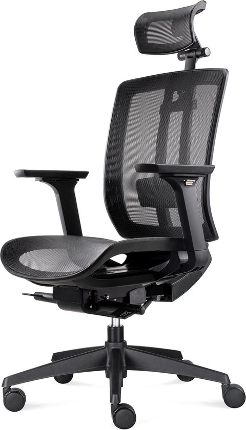 BenS - bureaustoel - met zitting - Zwart