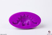 Bak het zelf siliconen mal - Stegosaurus- marsepein & fondant - zeep - epoxy - gips