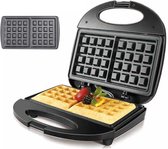 EchoGoods Wafelijzer - wafelmaker - wafelijzers - wafelijzer met verwisselbare platen - wafelijzer tefal - wafelijzer 3 in 1 - wafelmaker mini