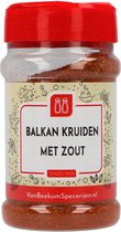 Van Beekum Specerijen - Balkan kruiden met zout - Strooibus 160 gram