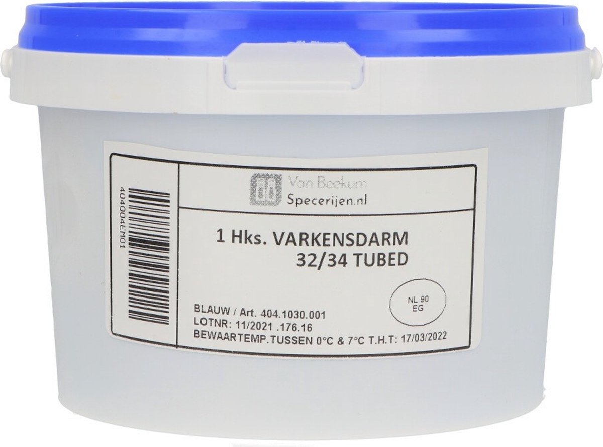 Van Beekum Specerijen - Varkensdarmen 32/34 (Hank 91,3 Meter) - 1 Stuk