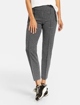GERRY WEBER Dames Cropped broek met fijne pied-de-poule