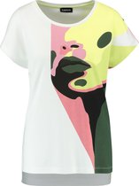 TAIFUN Dames Shirt met abstracte face print