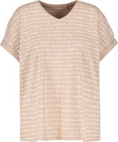 SAMOON Dames Shirt met 1/2-mouwen en tekstprint GOTS