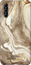 iDeal of Sweden hoesje voor Galaxy S21 Plus - Hardcase Backcover - Fashion Case - Golden Sand Marble