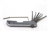 Lock Premium inklapbaar deurslotopener - Slotenmaker Tool Lock Pick Set opvouwbaar – 6-delig