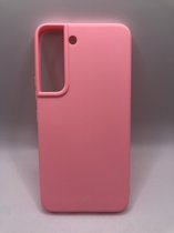 Hoogwaardige Siliconen back cover case - Geschikt voor Samsung Galaxy S22 Plus- TPU hoesje Roze (Past Alleen S22 Plus)