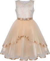 Everygoods Meisjes Jurk - Beige - 12 Jaar - Carnavalskleding