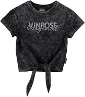 Vinrose meisjes t-shirt black - maat 110/116