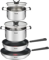 Tefal Opti'Space Pannenset 4-delig - Inductie