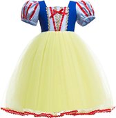 Everygoods Meisjes Prinses Sneeuwwitje Kostuum  - Maat: 100 - Geweldig Voor Carnaval Feestjes