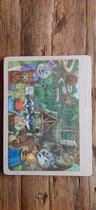 playwood houten puzzel 24 delig met dierenafbeelding