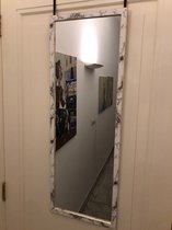 Marmeren deurspiegel - DESIGN EDITIE - Deurspiegel - Spiegel - LIMITED EDITION - Marmer - Witte deurspiegel - Hangspiegel - Wandspiegel - Ideaal voor in de kamer - Gemakkelijk op te hangen - 