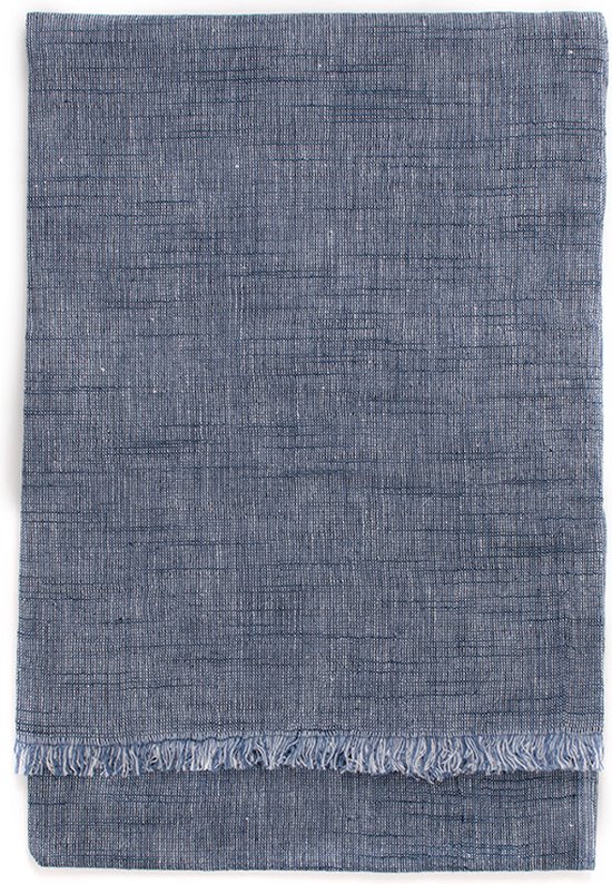 Linnen zomer sjaal zee blauw Dress2Impress