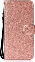 Étui Portefeuille Mobigear Glitter Powder Rose Goud Apple iPhone 12 Mini