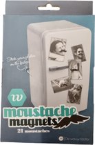 Moustache magnets | Koelkast magneten snorren | Koelkastmagneet | 21 stuks | Diverse designs | Magneet | Magneten