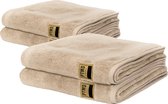 Luxe Handdoeken - Badhanddoek - 100% katoen - 600 g/m² - 50 x 100 cm- Crème - Set Van 4 stuks