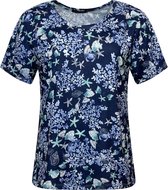 Pink Lady dames shirt blauw print KM - maat XXL