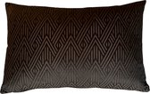 SET interior - Merrit Black - 40x60cm - Sierkussen - Zwart - Goud - Kussen