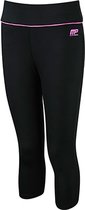 Womens Capri Pant Black-Hot Pink (MPLPNT427) L