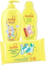 Zwitsal Beestenboel Verzorgingspakket - Zwitsal Anti Klit Shampoo + Zwitsal Creme Zeep + Zwitsal Sensitive Vochtige Doekjes