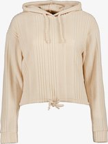 TwoDay dames lounge hoodie rib - Beige - Maat XL