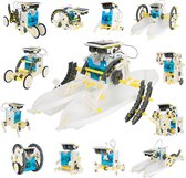 Pcikwoo RD01 Robots - speelgoedrobot - DIY robotkit - educatief speelgoed op zonne-energie - 13 in 1 - STEM wetenschappelijke experimentele kit - aangedreven door zonne-energie - voor kindere