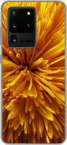 Geschikt voor Samsung Galaxy S20 Ultra hoesje - Paardenbloem - Geel - Abstract - Siliconen Telefoonhoesje