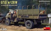 1:35 MiniArt 35383 G7107 w/Crew 1,5 4X4 Cargo Truck w/Metal body Plastic kit