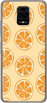 Geschikt voor Xiaomi Redmi Note 10 Lite hoesje - Fruit - Sinaasappel - Tropisch - Siliconen Telefoonhoesje