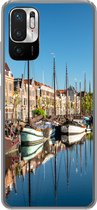 Geschikt voor Xiaomi Redmi Note 10 5G hoesje - Rotterdam - Zomer - Boot - Siliconen Telefoonhoesje