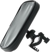 smartphonehouder voor de fiets kunststof zwart maat L